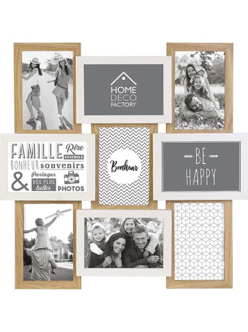 THE HOME DECO FACTORY Fotolijst naturel/wit - (L)44,5 x (B)44 cm