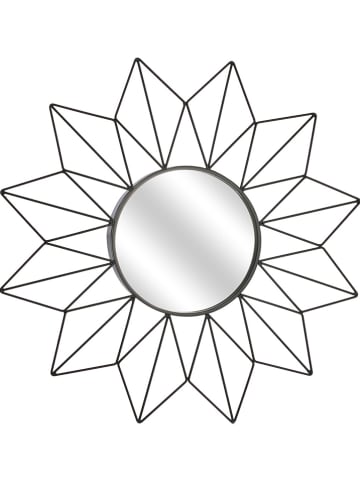 Rétro Chic Wandspiegel in Schwarz - Ø 49,5 cm