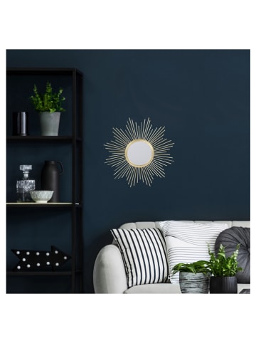 Rétro Chic Spiegel goudkleurig - Ø 19,5 cm