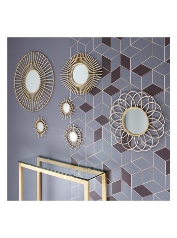 THE HOME DECO FACTORY 3er-Set: Spiegel in Natur - Ø 28 cm