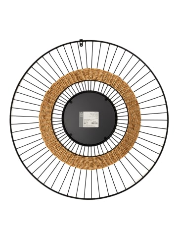 Ethnical Life Wandspiegel in Schwarz - Ø 60 cm