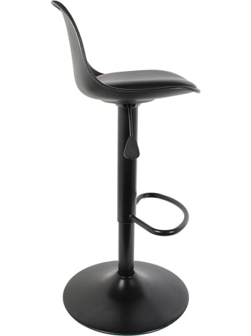 THE HOME DECO FACTORY Hockery barowe (2 szt.) "Isak" w kolorze czarnym - wys. 104 cm