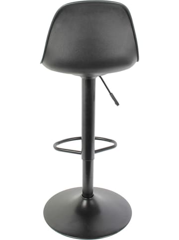 THE HOME DECO FACTORY Hockery barowe (2 szt.) "Isak" w kolorze czarnym - wys. 104 cm