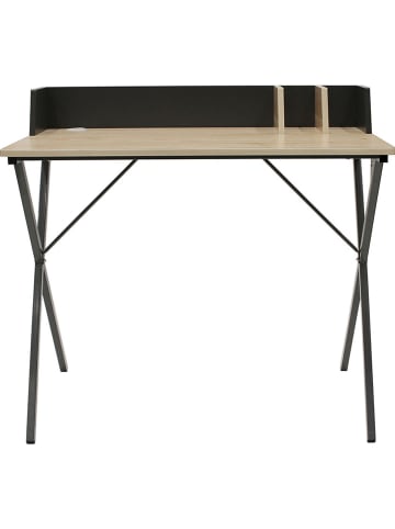 The Home Deco Kids Schreibtisch in Natur/ Schwarz - (B)90 x (H)84 x (T)50 cm