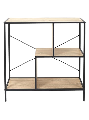 DOCK avenue Kast naturel/zwart - (B)79,5 x (H)80 x (D)30 cm