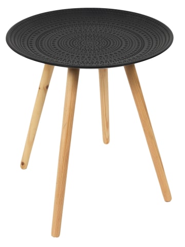 Ethnical Life Zweisatztisch in Schwarz/ Natur