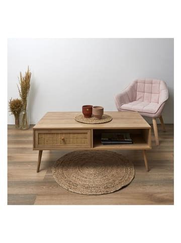 Ethnical Life Couchtisch "Bali" in Hellbraun - (B)110 x (H)41 x (T)59 cm
