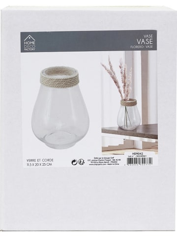 THE HOME DECO FACTORY Vase in Transparent - (H)25 cm