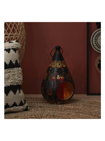 Ethnical Life Windlicht in Schwarz - (B)19 x (H)33 x (T)17,5 cm