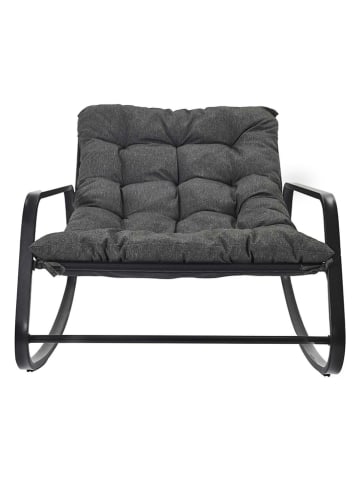 Garden Spirit Schaukelstuhl in Schwarz - (H)92 x (H)69 x (T)130 cm
