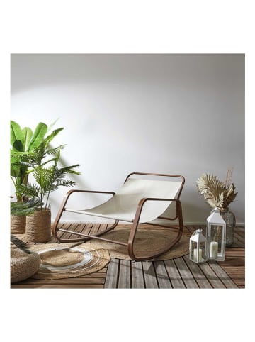 Garden Spirit Schommelstoel crème/bruin - (H)92 x (H)69 x (D)130 cm