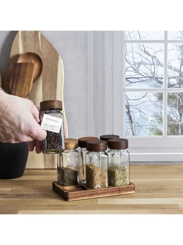 COOK CONCEPT 7-delige kruidenstrooierset zilverkleurig