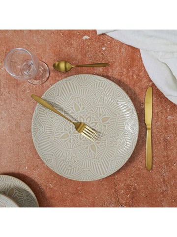 Ethnical Life 6-delige set: dinerborden "Sahara" beige - Ø 27 cm