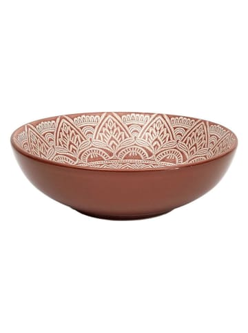 Ethnical Life Talerze głębokie (6 szt.) "Sahara" w kolorze pomarańczowym - Ø 18,5 cm