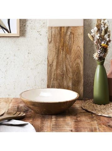 Ethnical Life Miska w kolorze brązowo-beżowym - Ø 28 cm