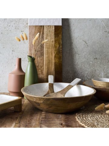 Ethnical Life Kom "Nerina" lichtbruin/crème - Ø 33 cm