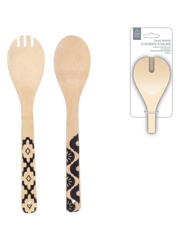 Ethnical Life Saladebestek bamboekleurig - (L)30 cm