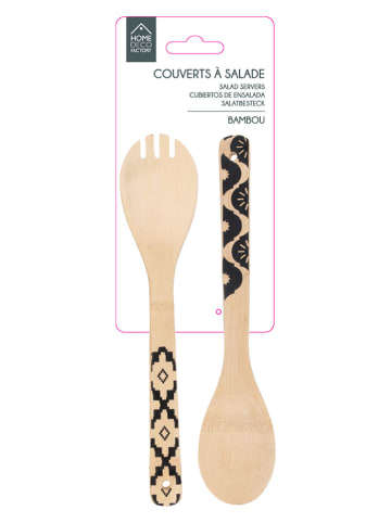 Ethnical Life Saladebestek bamboekleurig - (L)30 cm