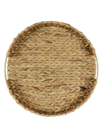 Ethnical Life Tablett in Hellbraun - Ø 40 cm