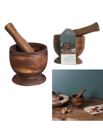 Make a Wish 2-delige vijzelset bruin