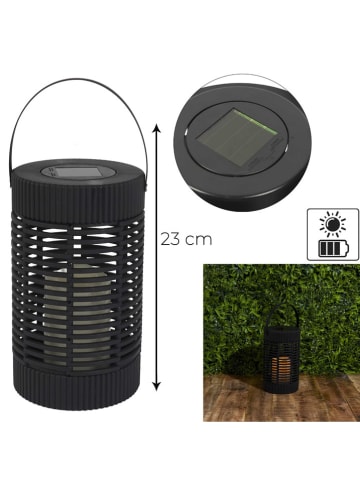 Ethnical Life Ledsolarlamp zwart - (H)23 x Ø 22 cm