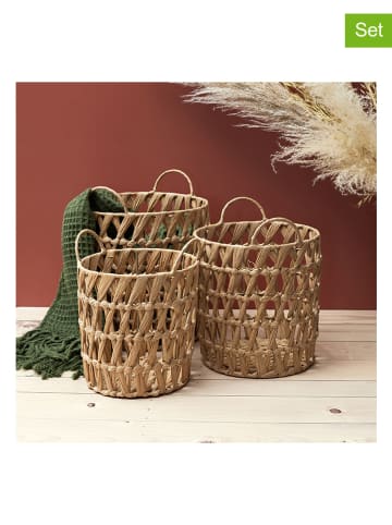 Ethnical Life 3er-Set: Aufbewahrungskörbe in Natur