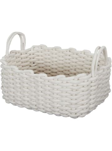 THE HOME DECO FACTORY Kosze (3 szt.) w kolorze białym do przechowywania