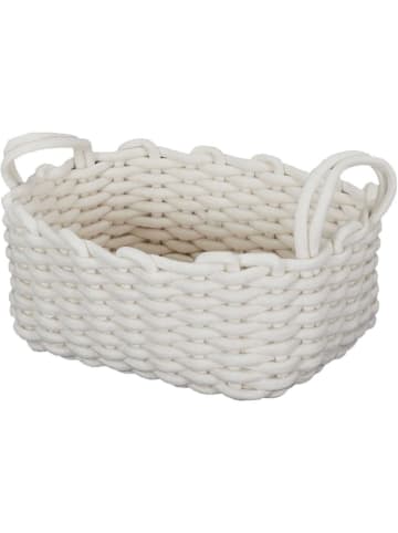 THE HOME DECO FACTORY Kosze (3 szt.) w kolorze białym do przechowywania