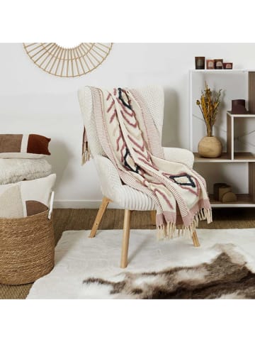 The Concept Factory Plaid lichtroze - (L)150 x (B)130 cm