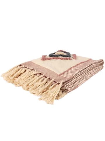 The Concept Factory Plaid lichtroze - (L)150 x (B)130 cm