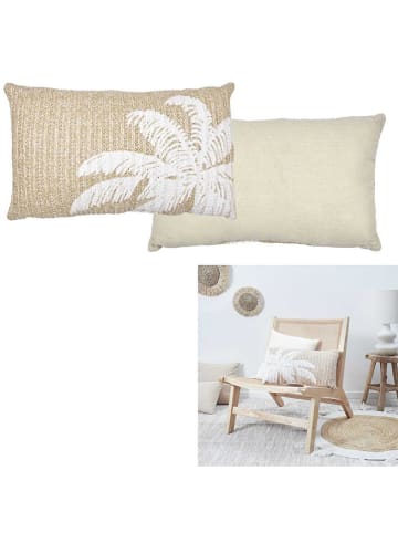 Garden Spirit Kissen ''Palmier'' in Beige - (L)50 x (B)30 cm