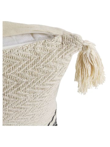 Ethnical Life Kissen in Beige/ Grau - (L)40 x (B)40 cm