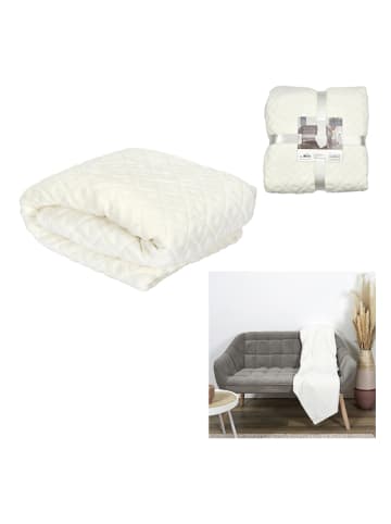 HYGGE Plaid in Creme - (L)200 x (B)140 cm