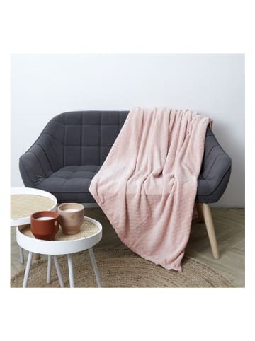 Ethnical Life Plaid lichtroze - (L)200 x (B)140 cm