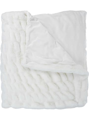 Ethnical Life Plaid in Weiß - (L)200 x (B)140 cm