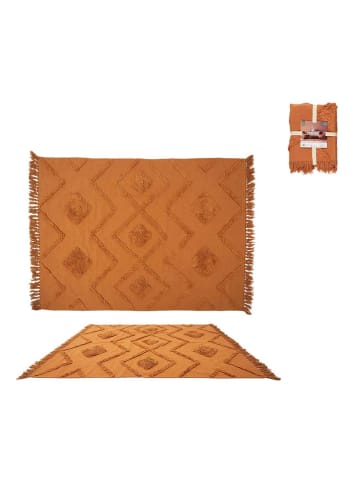Ethnical Life Katoenen tapijt terracotta - (L)170 x (B)120 cm