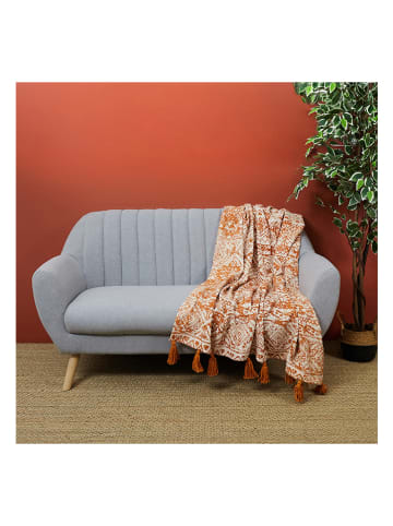 Ethnical Life Plaid in Ocker - (L)150 x (B)120 cm