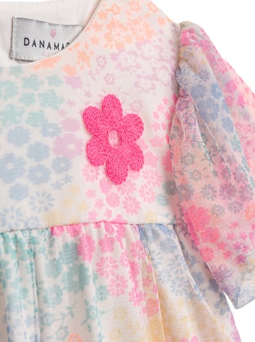 Danamade Sukienka "Dgabriela" w kolorze jasnoróżowo-miętowym