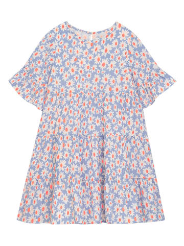 Danamade Kleid "Dyade" in Hellblau/ Weiß