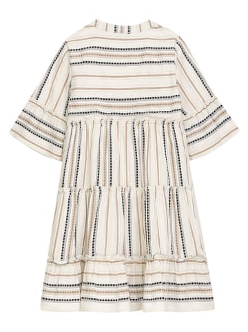 Danamade Kleid "Dkahula" in Creme/ Beige/ Schwarz