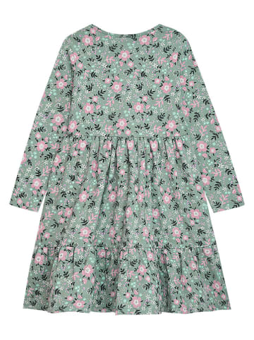 Danamade Jurk "Mila" groen/lichtroze