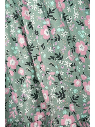 Danamade Sukienka "Mila" w kolorze zielono-jasnoróżowym