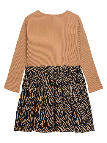Danamade Jurk "Soley" lichtbruin/zwart