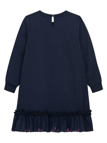 Danamade Jurk "Lexy" donkerblauw/roze