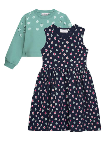 Danamade 2-delige outfit "Freda" groen/donkerblauw