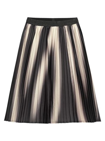 Danamade Plissee-Rock "Polly" in Creme/ Schwarz
