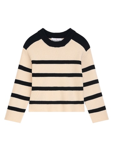 Danamade Sweter "Tea" w kolorze kremowo-czarnym