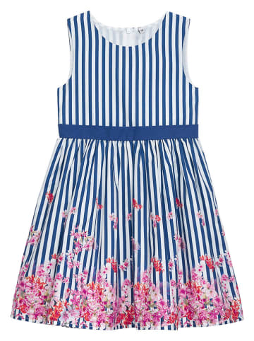 Danamade Kleid "Dtabea" in Blau/ Weiß