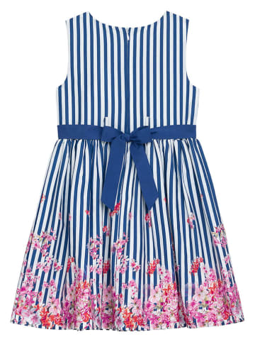 Danamade Sukienka "Dtabea" w kolorze niebiesko-białym