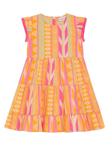 Danamade Kleid "Dserena" in Orange/ Pink/ Gelb